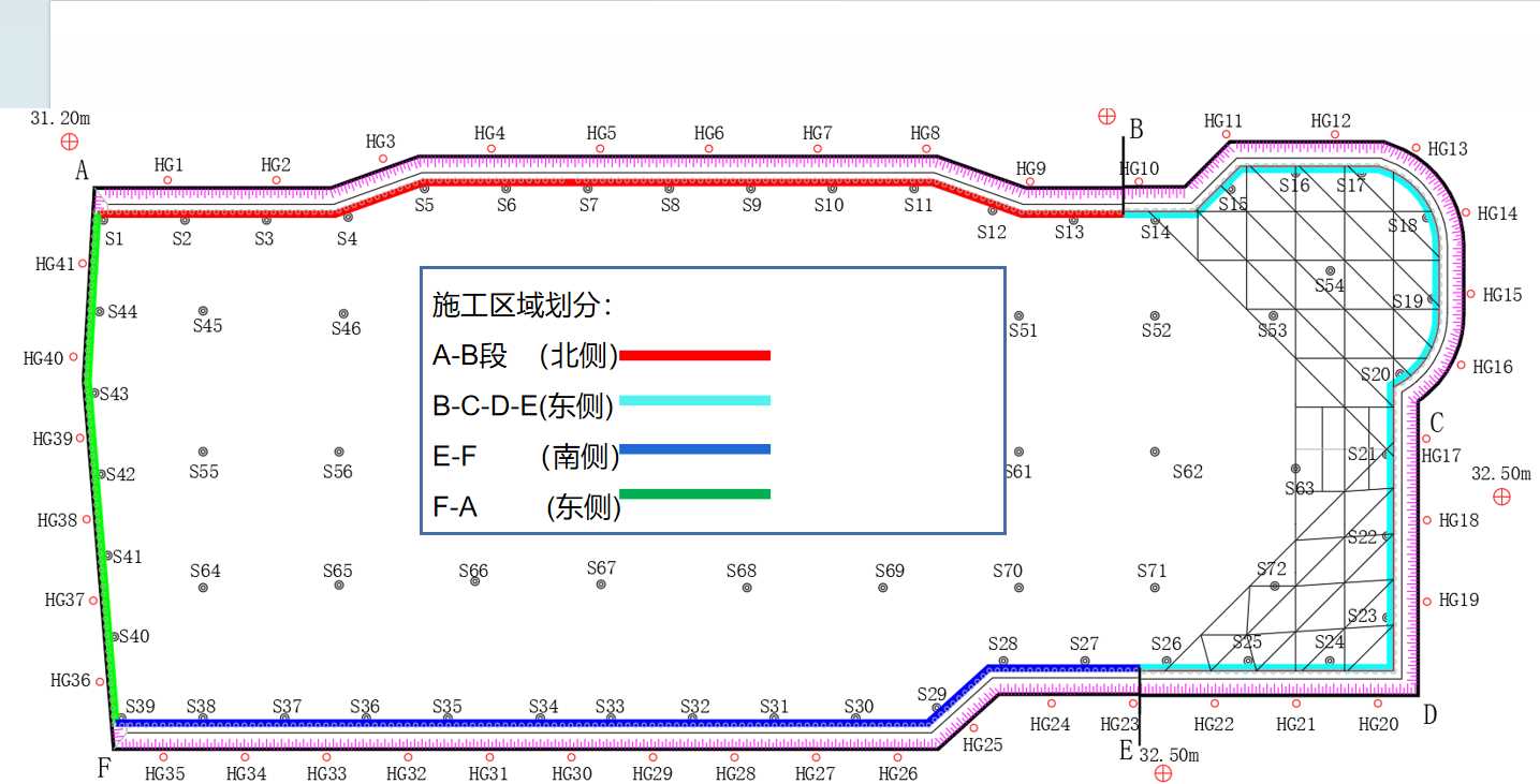 马鞍山花山区基坑支护设计